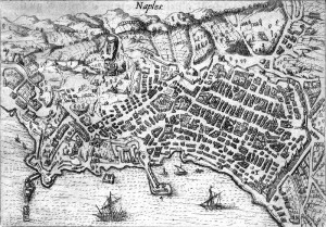 Mappa di napoli del 1615